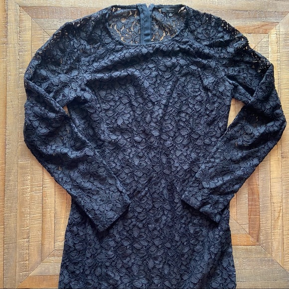 Aritzia Talula Black long sleeved lace dress - Picture 1 of 6